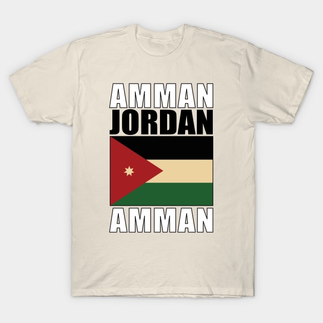 Flag of Jordan T-Shirt by KewaleeTee